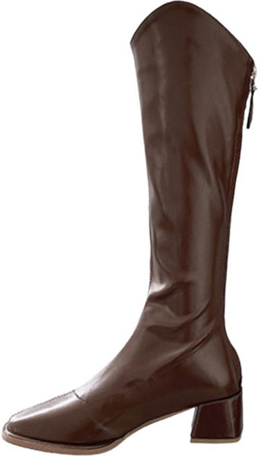 라블 뒷지퍼 웨스턴 롱부츠 5cm