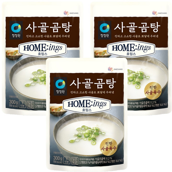 호밍스 사골곰탕, 300g, 3개