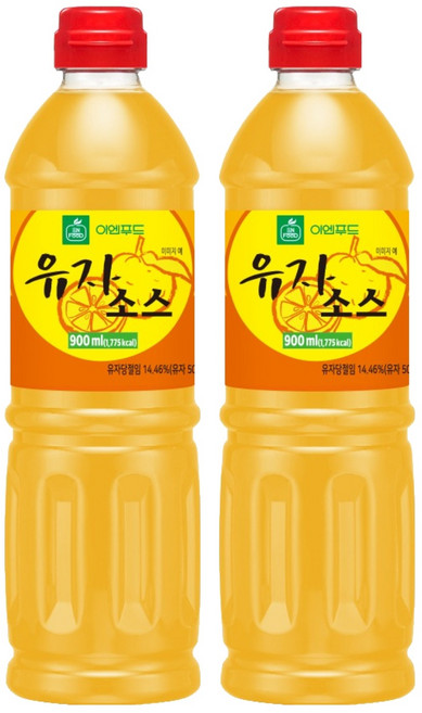 이엔푸드 유자소스, 900ml, 2개