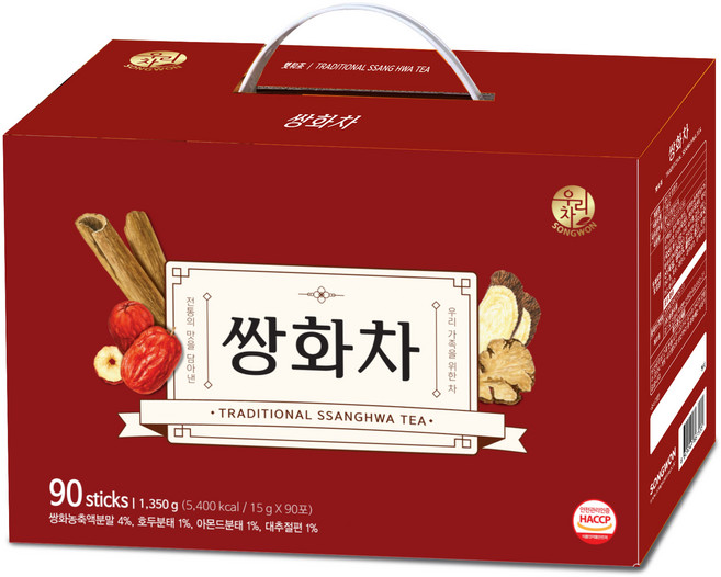 SONGWON BEST 我們的茶 雙和茶, 15g, 90入, 1個