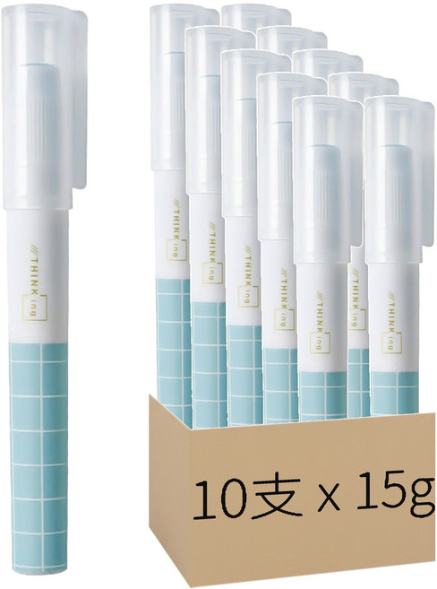 deLi 得力 筆型口紅膠 G726 顏色隨機, 15g, 10支