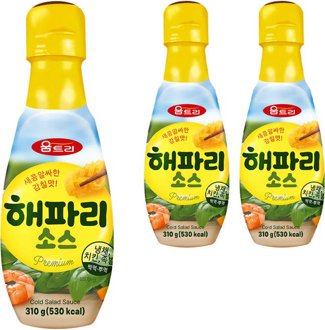 움트리 해파리 양념 소스, 310g, 3개