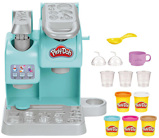 Hasbro 孩之寶 Play-Doh 培樂多 咖啡機款黏土玩具組, 黃色, 284g, 1組