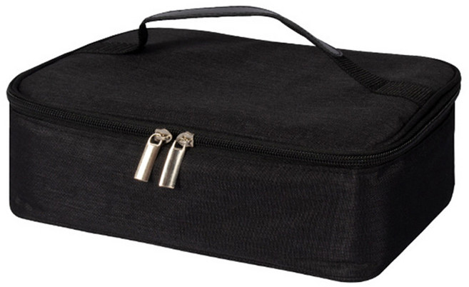 메이크미 남녀공용 미니 데일리 보온보냉 도시락가방 런치백, 블랙, 1개