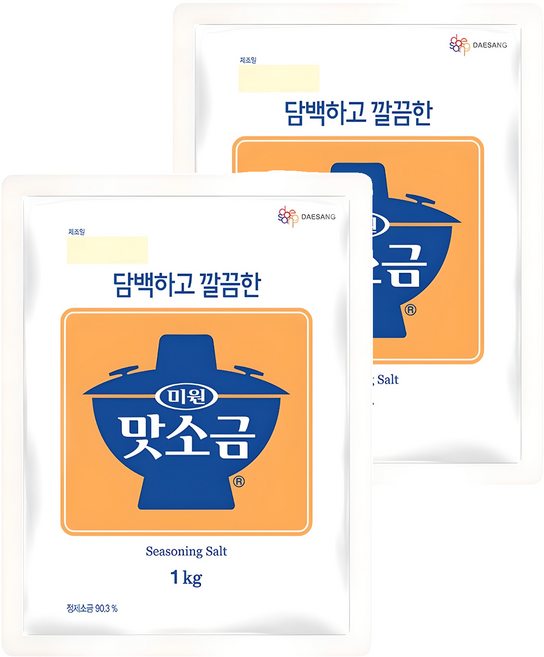 미원 맛소금, 1kg, 2개