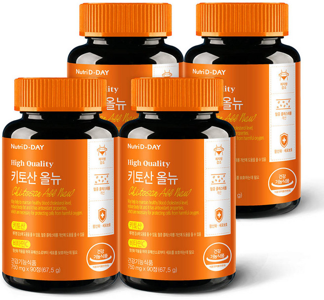 Nutri D-DAY 殼聚醣纖活錠, 90顆, 4瓶