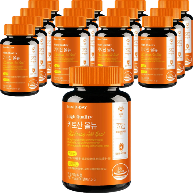 뉴트리디데이 다이어트 키토산 올뉴, 90정, 14개