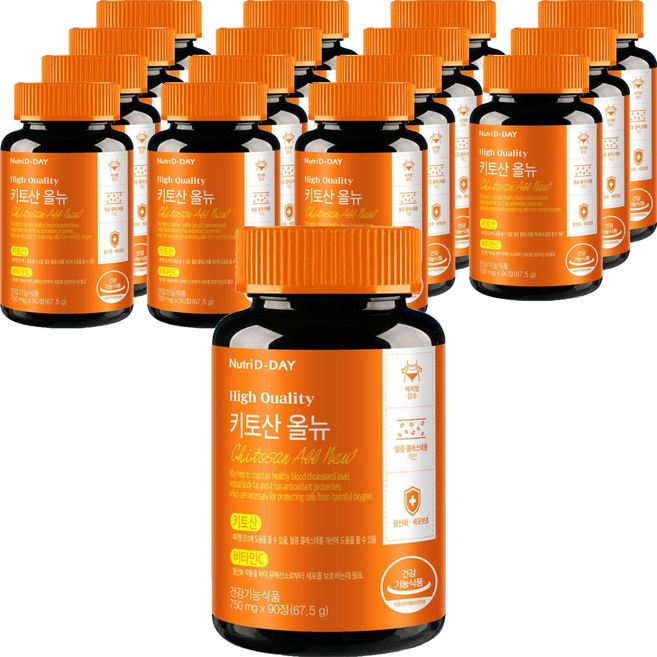 뉴트리디데이 다이어트 키토산 올뉴, 90정, 16개