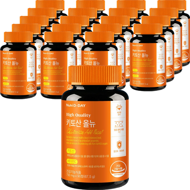 뉴트리디데이 다이어트 키토산 올뉴, 90정, 20개
