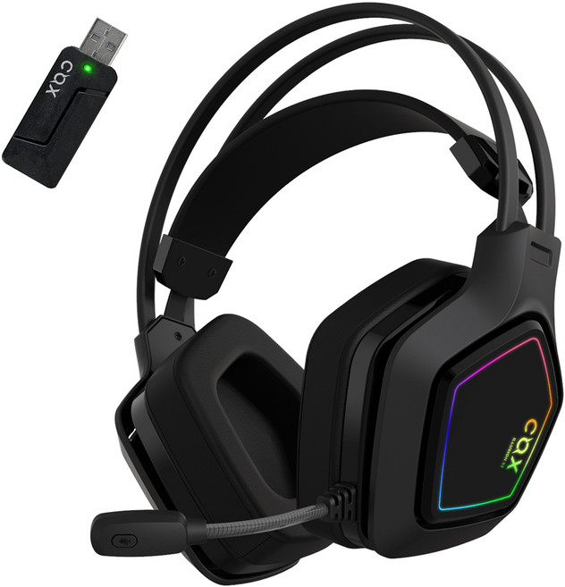 COX 3모드 RGB 초경량 유무선 헤드셋, 블랙, SCARLET W