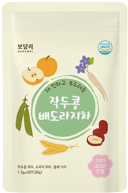 보담리 작두콩 배도라지차, 1.5g, 1개, 20개입
