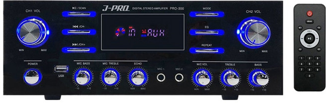제이프로 2채널 300W 블루투스 매장용 앰프, PRO-300