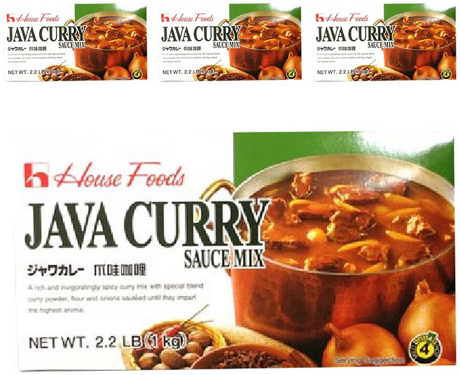 하우스식품 카레, 1kg, 4개