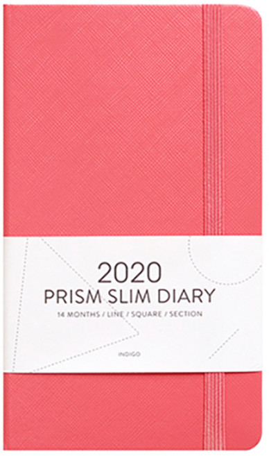인디고 2020년 프리즘 슬림 다이어리, 코랄 핑크