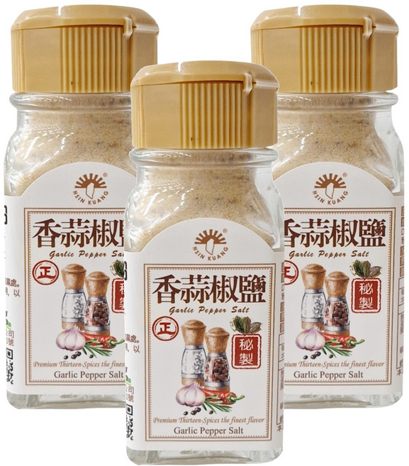 新光洋菜 香蒜椒鹽, 50g, 3瓶