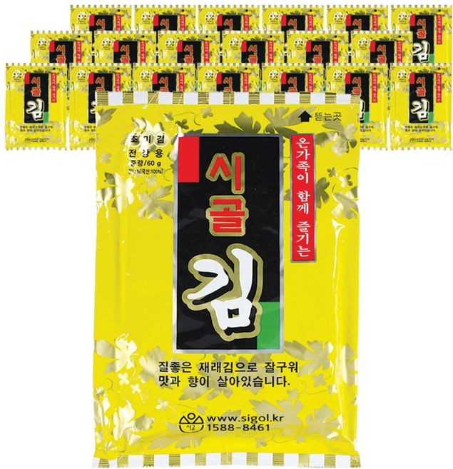 시골김 전장김골드 프리미엄, 60g, 20개