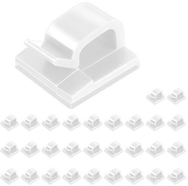 디오셀 케이블 선정리 클립, 30개, 화이트