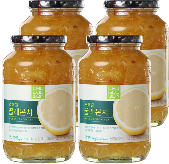 초록원 꿀레몬차, 1kg, 1개입, 4개