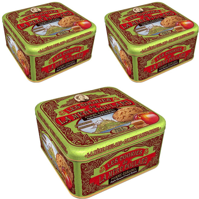 라메르폴라르 애플 카라멜 쿠키 틴, 200g, 3개