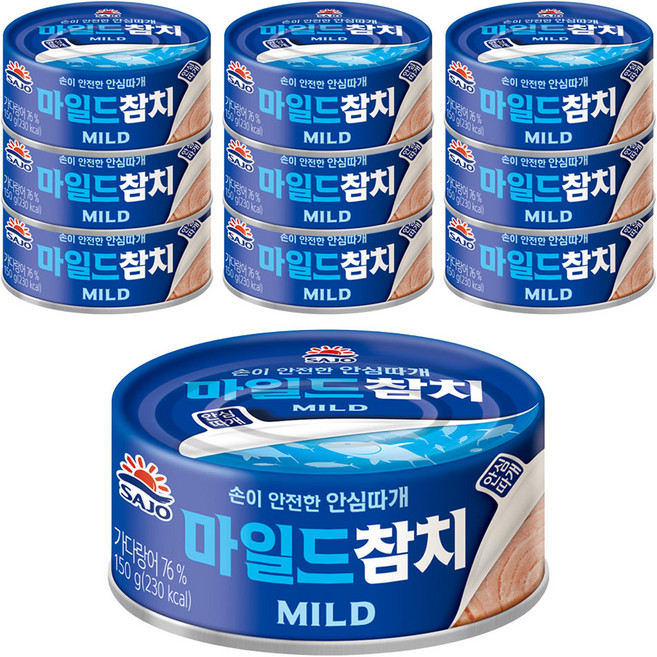 사조참치 마일드 참치, 150g, 10개