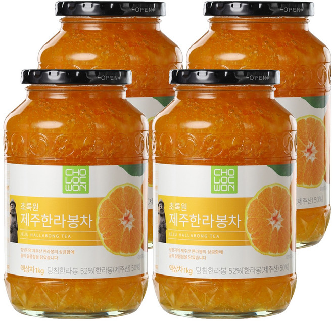 초록원 제주 한라봉차, 1kg, 1개입, 4개