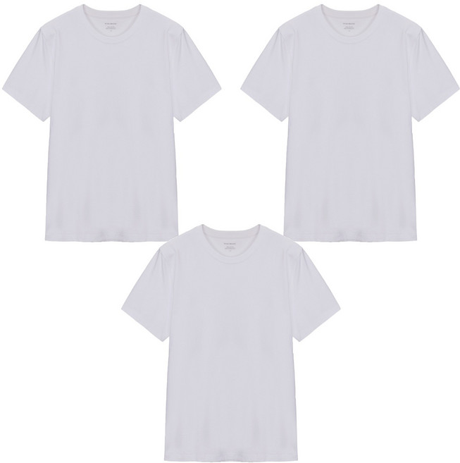 마인드브릿지 남녀공용 통기성 고밀도 20수 순면 기본 반팔티 티셔츠 MATS0101