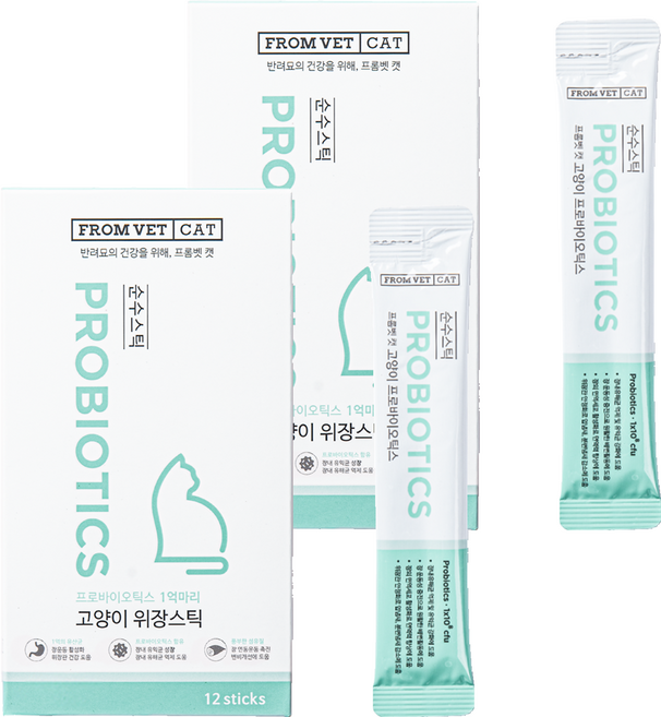 프롬벳 고양이 순수스틱 프로바이오틱스, 12회분, 장건강/유산균, 2개