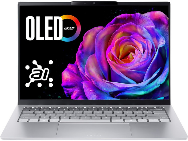 acer 宏碁 Swift Go 筆記型電腦 14吋 WUXGA 1920 x 1200 OLED 鏡面/Ultra 5 225H/Intel® ArcTM 130T GPU 原廠保固, 銀色, 512GB, 32GB, Windows 11, SFG14-74-55TY