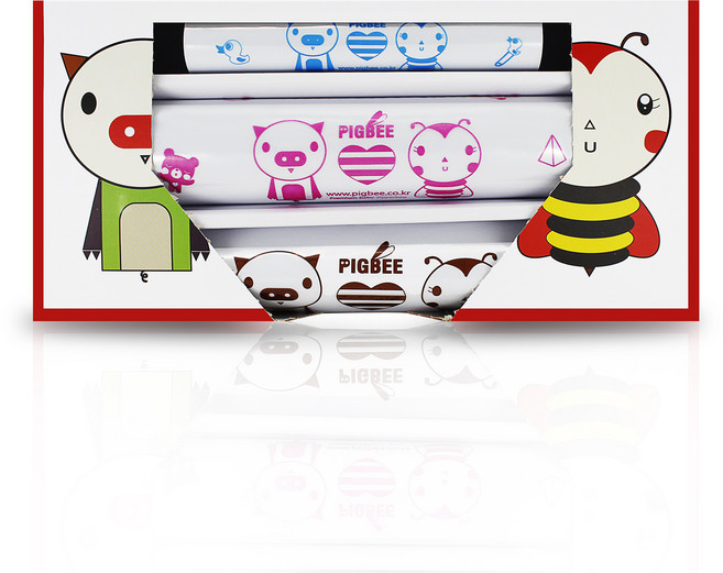 피그비 항균 아기 지퍼백, 1개