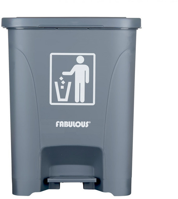 파불로스 빈스 페달 휴지통 25L, 진 회색