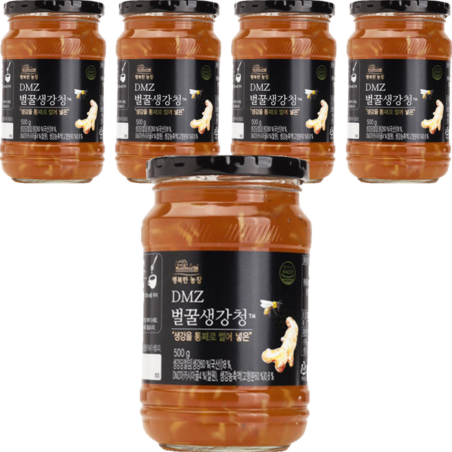 행복한농장 DMZ 벌꿀 생강청, 500g, 1개입, 5개
