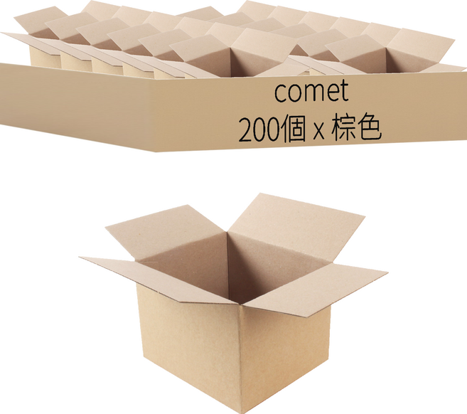 comet 紙箱, 棕色, 200個