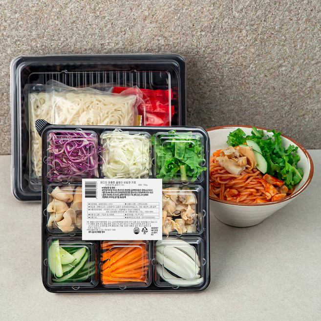 레디잇 매콤한 골뱅이 비빔면 키트 2인분, 700g, 1개