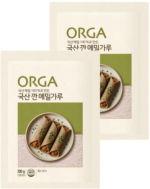 올가 국산 깐 메밀가루, 300g, 2개