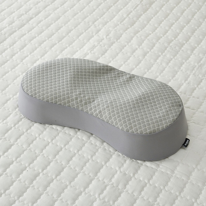 리브맘 3D 메모리폼 경추 낮은베개, 그레이, 1개