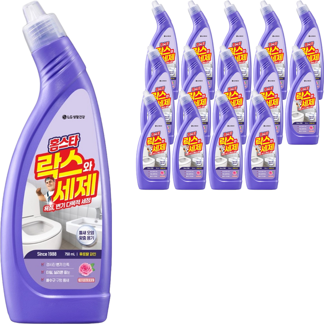 홈스타 락스와 세제 후로랄파인, 750ml, 15개