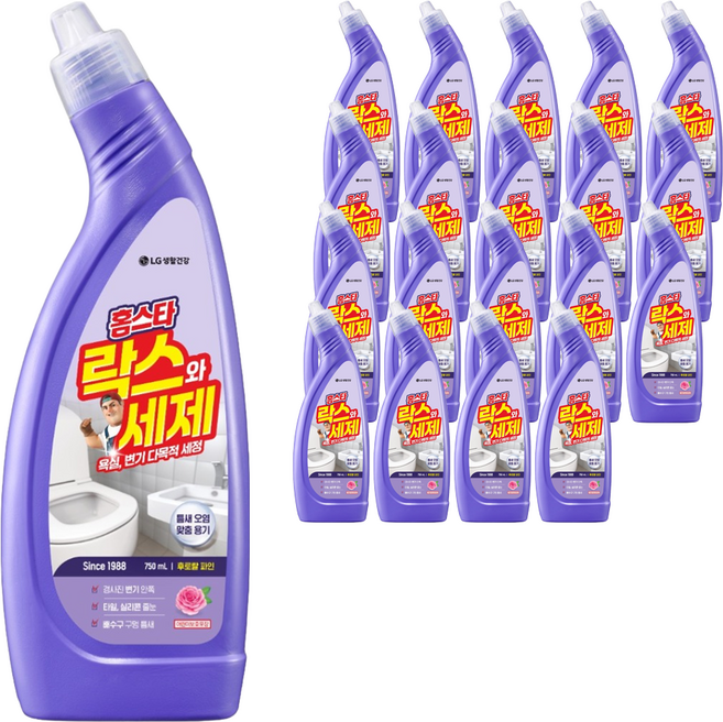 홈스타 락스와 세제 후로랄파인, 750ml, 20개