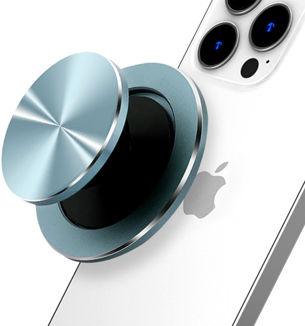 엑씨 전기종 탈부착 메탈 맥세이프 호환 디스크 거치대 스마트 톡, 시에라 블루, 1개