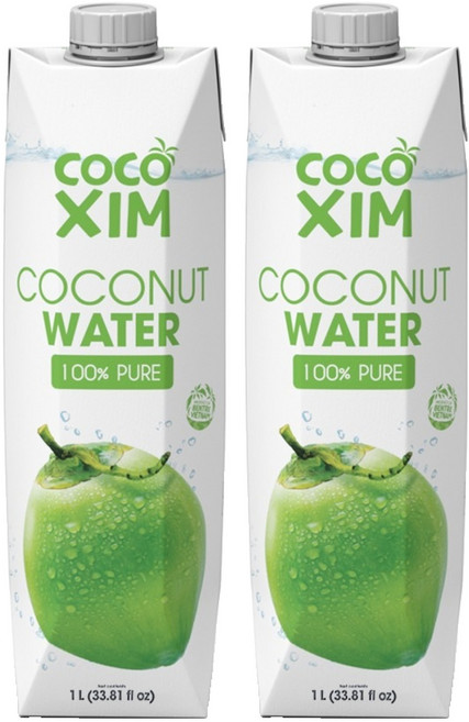 코코씸 100프로 퓨어 코코넛워터, 1L, 2개