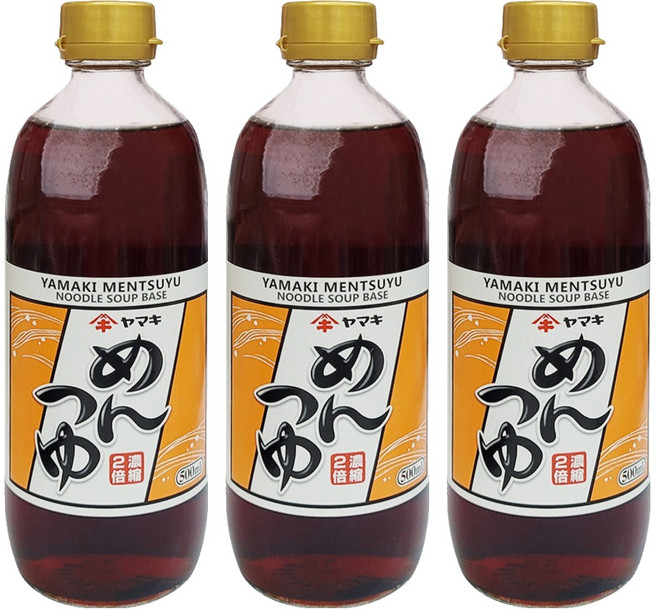 야마키 멘 쯔유, 500ml, 3개