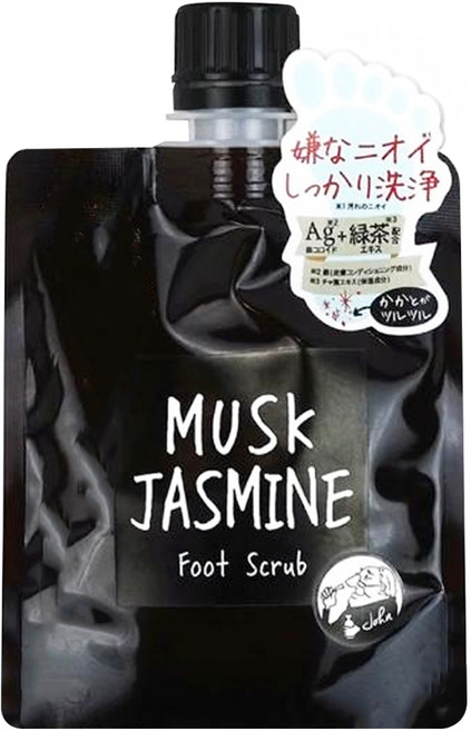 John's Blend 足部去角質 茉莉麝香, 1個裝, 135ml, 135g, 1包