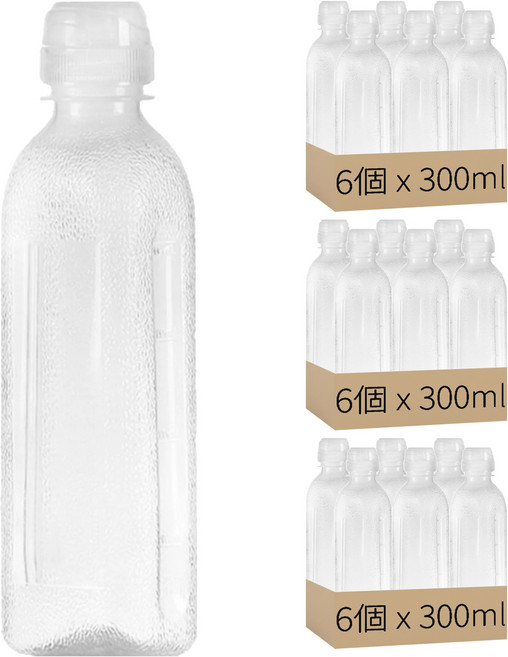 擠壓式調味瓶子, 300ml, 18個