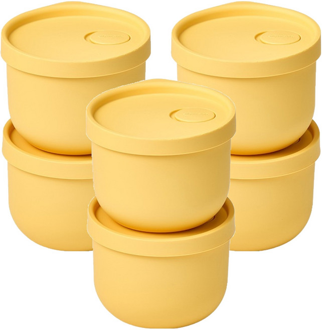 실리만 아이스웨이 실리콘 냉동 밥용기, 6개, 350ml