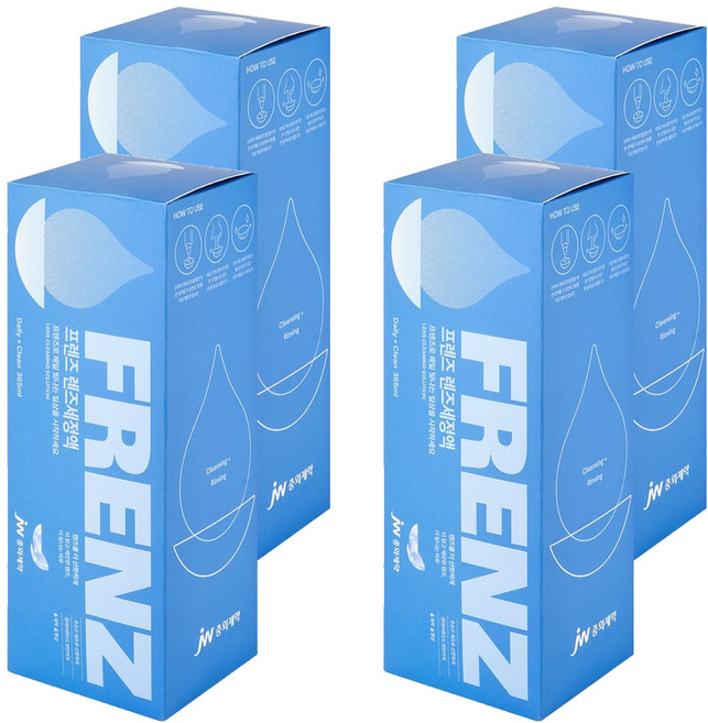 JW중외제약 프렌즈 렌즈용액, 4개, 365ml