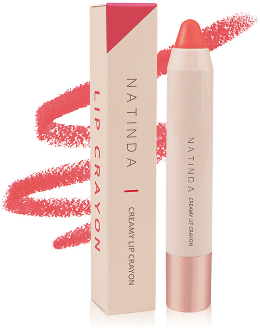 나틴다 크리미 립크레용 3g, 05 럭셔리 코랄, 1개