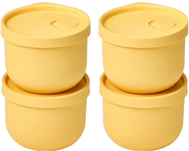 실리만 아이스웨이 실리콘 냉동 밥용기, 4개, 350ml