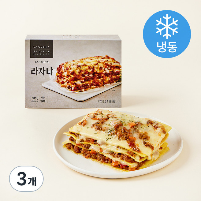 라쿠치나 라자냐 (냉동), 380g, 3개