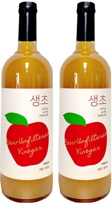 생생초 생초 사과, 1L, 2개