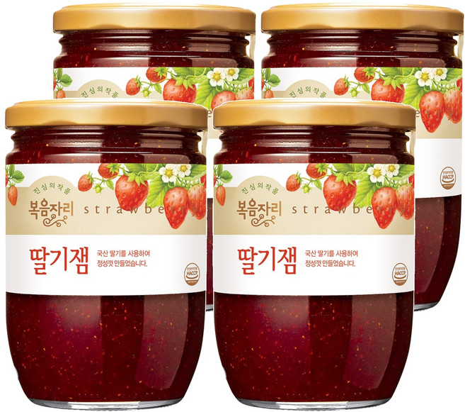 복음자리 딸기잼, 640g, 4개