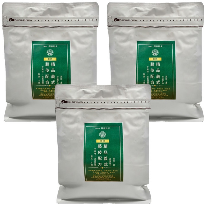 eCOFFEE 壹咖啡 精品義式 藝伎配方豆, 咖啡豆(無研磨), 200g, 3包